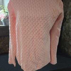 J. Crew Light Pink Cable Knit Sweater